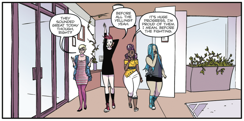 Illustration for article titled Jem And The Holograms warms the winter with a January pool party